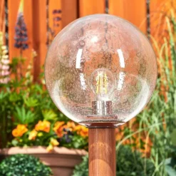 hofstein Borne lumineuse Bubodefo Brun, Couleur bois, 1 lumière