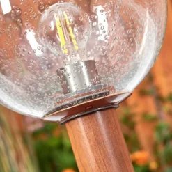 hofstein Borne lumineuse Bubodefo Brun, Couleur bois, 1 lumière