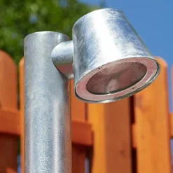 hofstein Borne lumineuse Cook Acier inoxydable, Zingué, 1 lumière