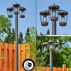 hofstein Borne lumineuse Eloida Anthracite, 3 lumières