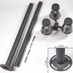 hofstein Borne lumineuse Eloida Anthracite, 3 lumières