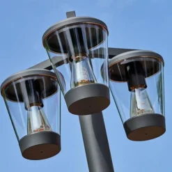 hofstein Borne lumineuse Eloida Anthracite, 3 lumières