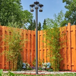 hofstein Borne lumineuse Eloida Anthracite, 3 lumières