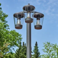 hofstein Borne lumineuse Eloida Anthracite, 3 lumières