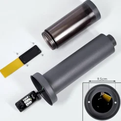 hofstein Borne lumineuse Gaborone Anthracite, Noir, 1 lumière