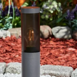 hofstein Borne lumineuse Gaborone Anthracite, Noir, 1 lumière