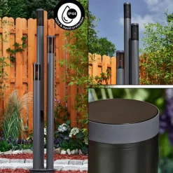 hofstein Borne lumineuse Gaborone Anthracite, 3 lumières