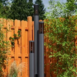 hofstein Borne lumineuse Gaborone Anthracite, 3 lumières