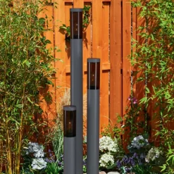 hofstein Borne lumineuse Gaborone Anthracite, 3 lumières