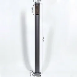 hofstein Borne lumineuse Gaborone Anthracite, 1 lumière