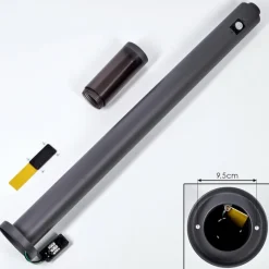 hofstein Borne lumineuse Gaborone Anthracite, 1 lumière, Détecteur de mouvement