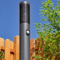 hofstein Borne lumineuse Gaborone Anthracite, 1 lumière, Détecteur de mouvement