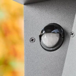 hofstein Borne lumineuse Kingstown Anthracite, 1 lumière, Détecteur de mouvement