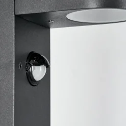 hofstein Borne lumineuse Kingstown Anthracite, 1 lumière, Détecteur de mouvement