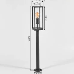 hofstein Borne lumineuse Oiba Anthracite, 1 lumière