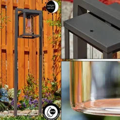 hofstein Borne lumineuse Parkkola Anthracite, 1 lumière