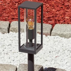 hofstein Borne lumineuse Radnor Anthracite, 1 lumière