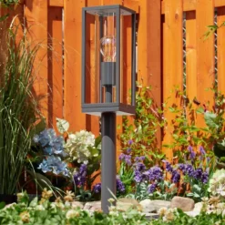 hofstein Borne lumineuse Radnor Anthracite, 1 lumière