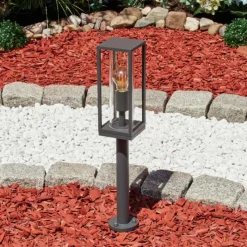 hofstein Borne lumineuse Radnor Anthracite, 1 lumière