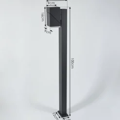 hofstein Borne lumineuse Toogong LED Anthracite, 1 lumière