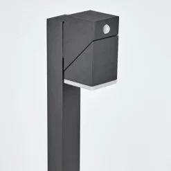 hofstein Borne lumineuse Toogong LED Anthracite, 1 lumière, Détecteur de mouvement