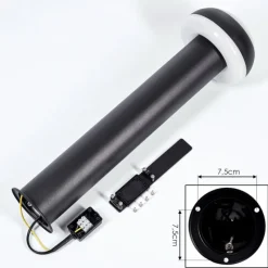 hofstein Borne lumineuse Vinara LED Noir, 1 lumière