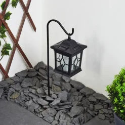 Luminaires Rustiques-hofstein Borne lumineuse Alavas LED Noir, 1 lumière