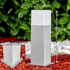 hofstein Borne lumineuse Algier LED Gris, 1 lumière