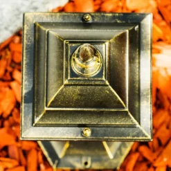 Luminaires Rustiques-hofstein Borne lumineuse Antibes Brun doré, 1 lumière