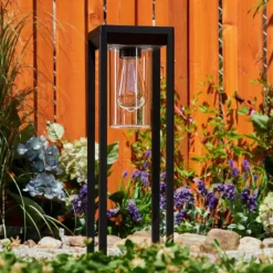 hofstein Borne lumineuse Baoshan Noir, 1 lumière