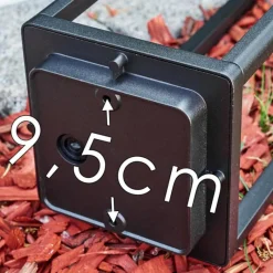 hofstein Borne lumineuse Baoshan Noir, 1 lumière