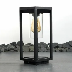 hofstein Borne lumineuse Baoshan Noir, 1 lumière