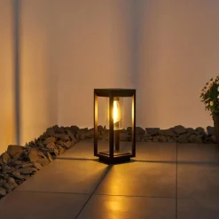 hofstein Borne lumineuse Baoshan Noir, 1 lumière