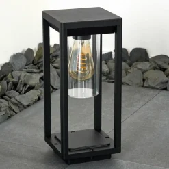 hofstein Borne lumineuse Baoshan Noir, 1 lumière