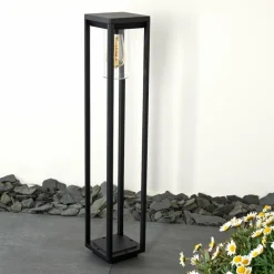 hofstein Borne lumineuse Baoshan Noir, 1 lumière