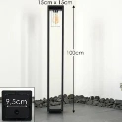 hofstein Borne lumineuse Baoshan Noir, 1 lumière