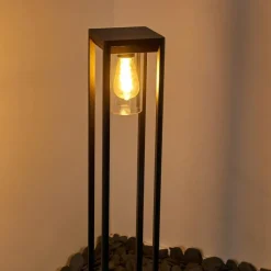 hofstein Borne lumineuse Baoshan Noir, 1 lumière