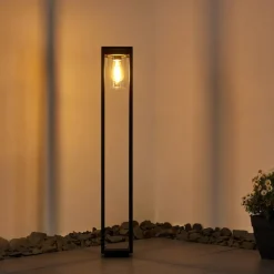 hofstein Borne lumineuse Baoshan Noir, 1 lumière