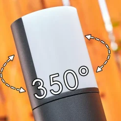 hofstein Borne lumineuse Baulund LED Noir, 1 lumière