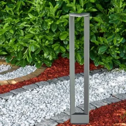 Luminaires Rustiques-hofstein Borne lumineuse Borga LED Anthracite, 1 lumière