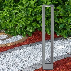 Luminaires Rustiques-hofstein Borne lumineuse Borga LED Anthracite, 1 lumière