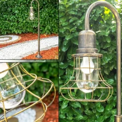 Lampes Dorées-hofstein Borne lumineuse BORKAN Brun doré, 1 lumière