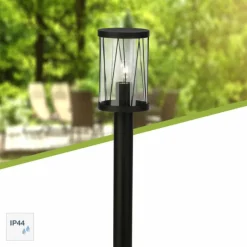 Luminaires Brilliant Borne lumineuse Brilliant Reed Noir, 1 lumière