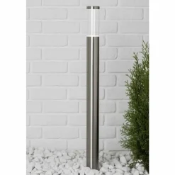 Luminaires Brilliant Borne lumineuse Brilliant Bergen LED Acier inoxydable, 1 lumière