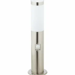 Luminaires Brilliant Borne lumineuse Brilliant Dody Argenté, 1 lumière, Détecteur de mouvement