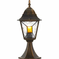 Luminaires Rustiques-Luminaires Brilliant Borne lumineuse Brilliant Janel Noir, 1 lumière