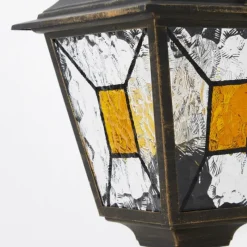 Luminaires Rustiques-Luminaires Brilliant Borne lumineuse Brilliant Janel Noir, 1 lumière