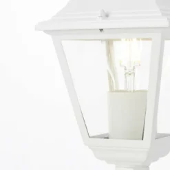 Luminaires Rustiques-Luminaires Brilliant Borne lumineuse Brilliant Nissie Blanc, 1 lumière