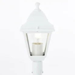 Luminaires Rustiques-Luminaires Brilliant Borne lumineuse Brilliant Nissie Blanc, 1 lumière