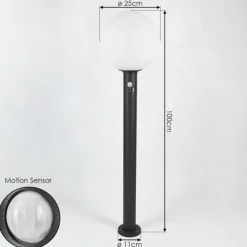 hofstein Borne lumineuse Bubodefo Anthracite, 1 lumière, Détecteur de mouvement